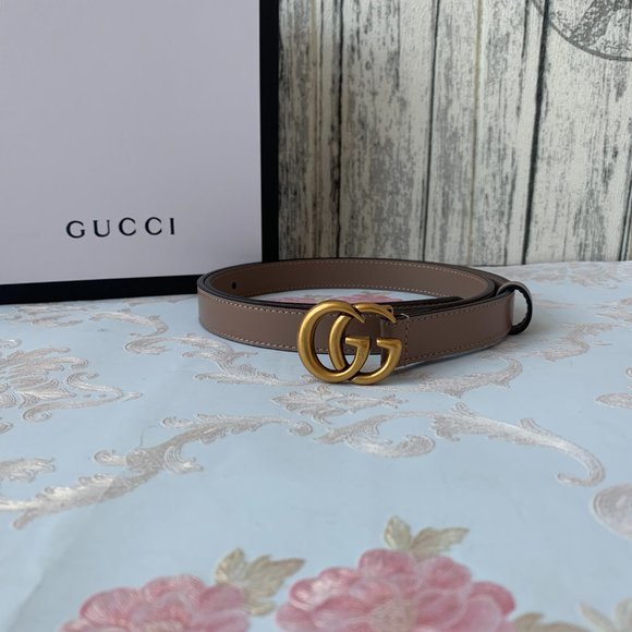 Leather belts with GG buckle main image 4